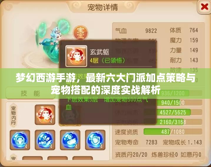 梦幻西游手游，最新六大门派加点策略与宠物搭配的深度实战解析