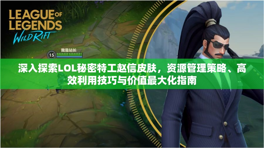 深入探索LOL秘密特工赵信皮肤，资源管理策略、高效利用技巧与价值最大化指南