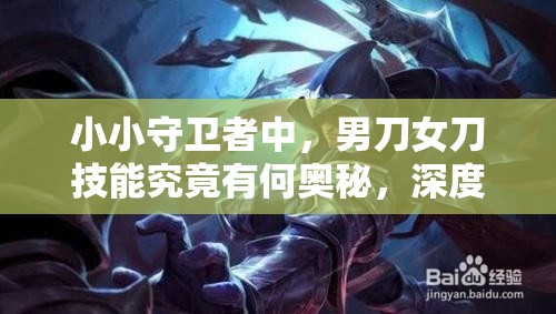 小小守卫者中，男刀女刀技能究竟有何奥秘，深度剖析引发悬念？