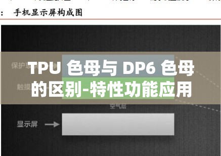 TPU 色母与 DP6 色母的区别-特性功能应用场景全面解析