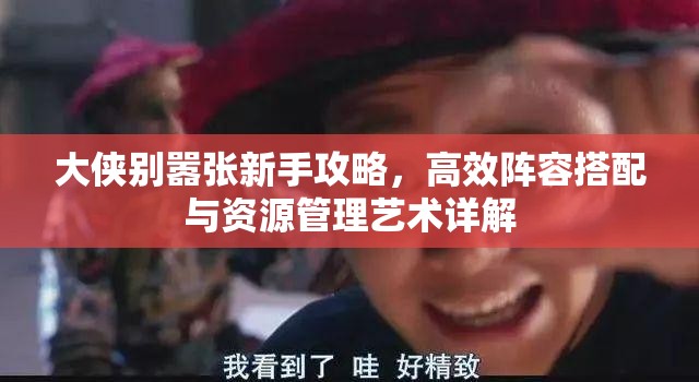 大侠别嚣张新手攻略，高效阵容搭配与资源管理艺术详解