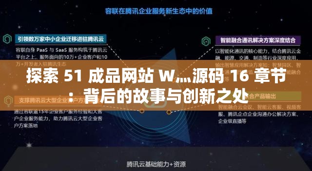 探索 51 成品网站 W灬源码 16 章节：背后的故事与创新之处