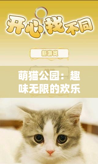 萌猫公园：趣味无限的欢乐猫咪世界等你来探索