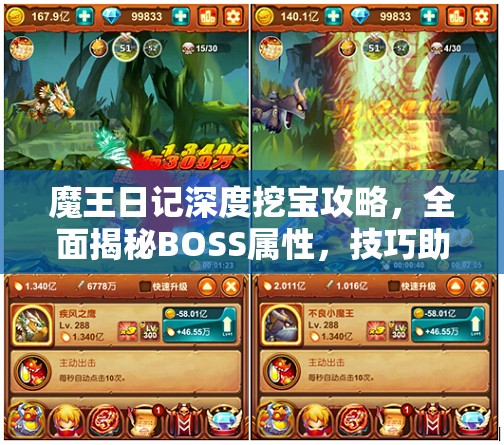 魔王日记深度挖宝攻略，全面揭秘BOSS属性，技巧助力你寻宝之旅畅通无阻