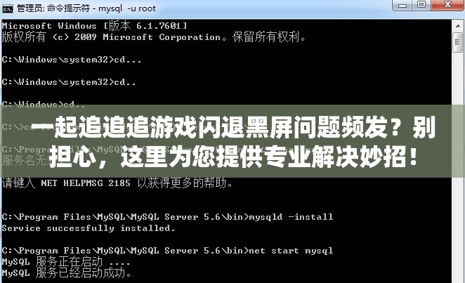 一起追追追游戏闪退黑屏问题频发？别担心，这里为您提供专业解决妙招！