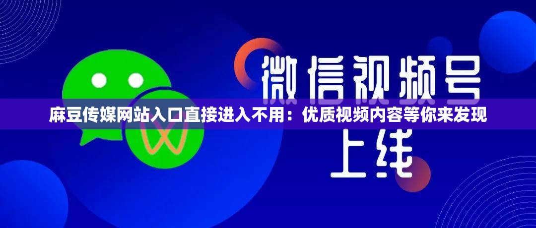 麻豆传媒网站入口直接进入不用：优质视频内容等你来发现