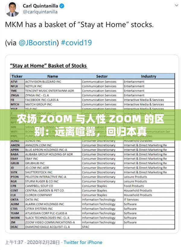 农场 ZOOM 与人性 ZOOM 的区别：远离喧嚣，回归本真