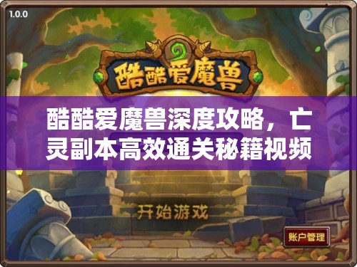 酷酷爱魔兽深度攻略，亡灵副本高效通关秘籍视频详解