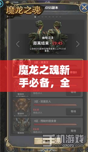 魔龙之魂新手必备，全面阵容攻略、队伍搭配心得及高效资源管理策略