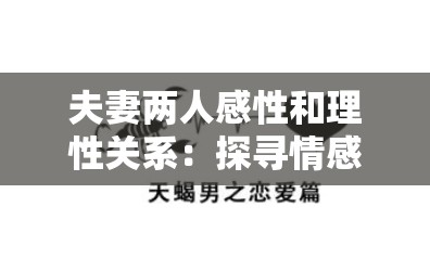 夫妻两人感性和理性关系：探寻情感与理智的平衡奥秘