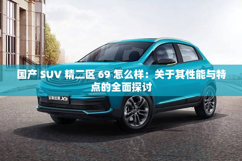 国产 SUV 精二区 69 怎么样：关于其性能与特点的全面探讨