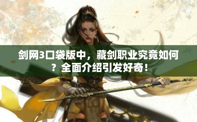 剑网3口袋版中，藏剑职业究竟如何？全面介绍引发好奇！