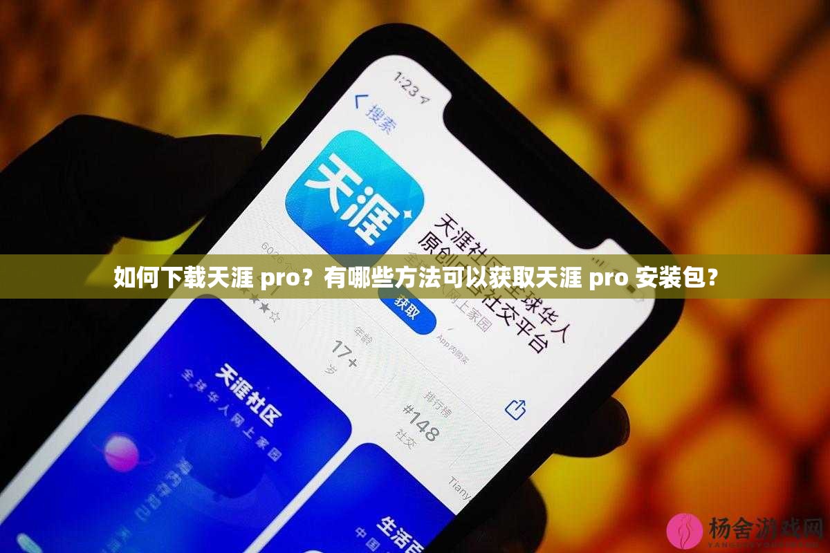 如何下载天涯 pro？有哪些方法可以获取天涯 pro 安装包？