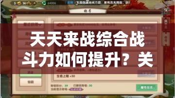 天天来战综合战斗力如何提升？关键因素全面解析揭秘！