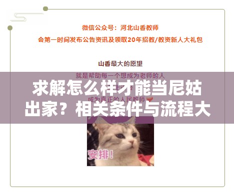 求解怎么样才能当尼姑出家？相关条件与流程大揭秘