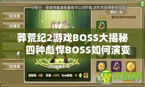 莽荒纪2游戏BOSS大揭秘，四种彪悍BOSS如何演变，背后有何悬念？